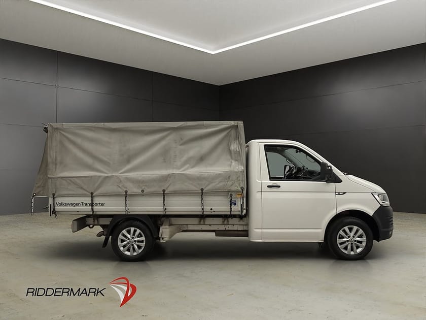 Bild 2 av Volkswagen Transporter Chassi Cab FLAKBIL Värmare 3-Sits Dragkrok Moms