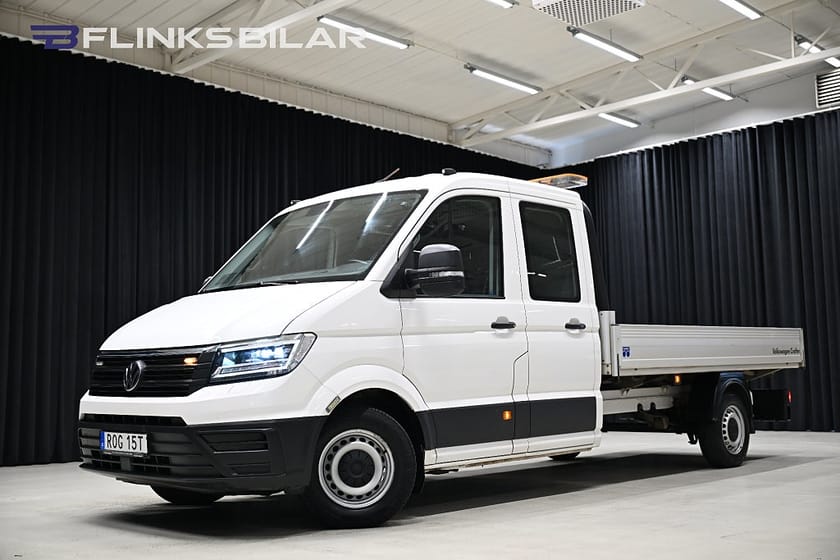 Bild 1 av Volkswagen Crafter Chassi Double Cab 2.0 TDI 177HK Automat|Flak|Inredd|LED|Drag|Värmare|Moms