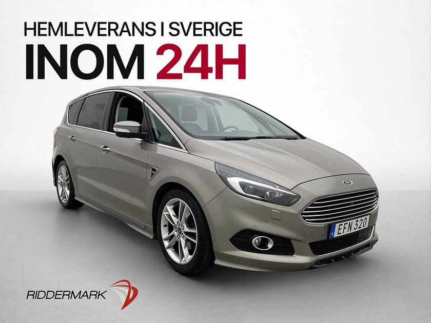 Bild 1 av Ford S-Max 2.0 240hk Business 7-Sits Pano Kamera Navi Drag