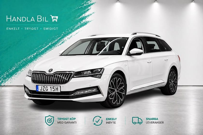 Bild 1 av Škoda Superb iV Kombi 1.4 Plug-in L&K Cockpit Canton P-värm Moms Drag