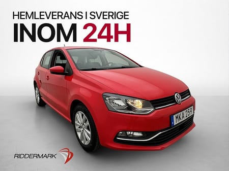 Volkswagen Polo 1.2 TSI 90hk Base Låg-Årsskatt 0.47 l/mil