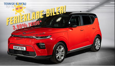 Kia e-Soul Ny service, knalltøff farge, NORSK BIL