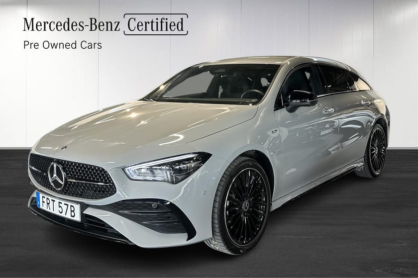 Bild 1 av Mercedes-Benz CLA 250 e Shooting Brake AMG Burmester Dragkrok Nightpakage Moms