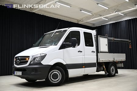 Mercedes-Benz Sprinter 316 NGT Chassi Crew cab Automat|Dubbelhytt|Flak|Kranbil|Leasbar|EnÄgare