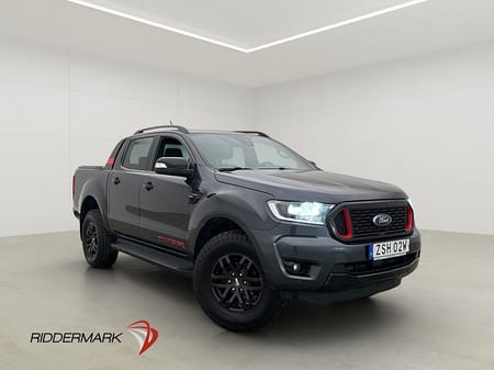 Ford Ranger Dubbelhytt Thunder 213hk 4x4 Värmare Drag Diff CARPLAY Moms
