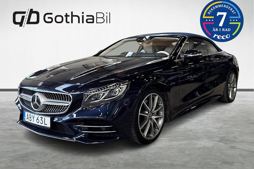 Bild 1 av Mercedes-Benz S 560 Cabriolet 9G-Tronic AMG Sport Nightvision Burm HUD