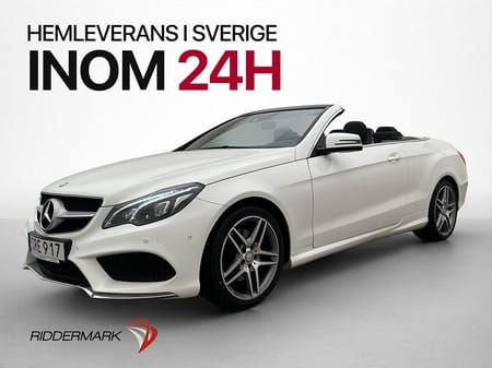 Mercedes-Benz E 200 Cabriolet 184hk AMG Sport Kamera Skinn