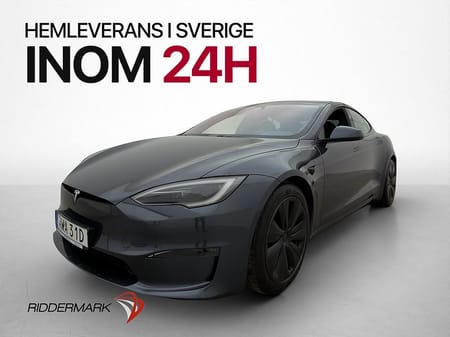 Tesla Model S AWD Svensksåld Luftfjädring Yoke MOMS