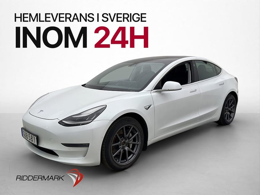 Bild 1 av Tesla Model 3 Long Range AWD Dragkrok Autopilot Svensksåld