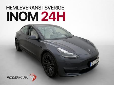 Tesla Model 3 Long Range AWD Sv-Såld Autopilot Panorama