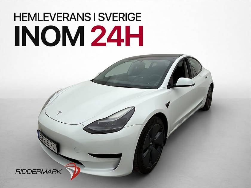 Bild 1 av Tesla Model 3 Standard Range Plus Pano Skinn AP Kamera Navi