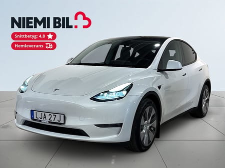 Tesla Model Y Long Range AWD Drag Kamera GPS Pvärm Skinn Pano S-Hjul