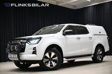 Isuzu D-Max Crew Cab 163HK Automat|Kåpa|Inredd|Dubbelgolv|Frontbåge|Leasbar