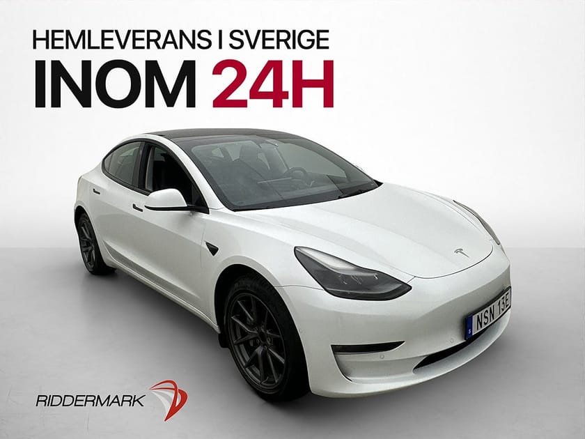 Bild 1 av Tesla Model 3 Long Range AWD Värmare Panorama Autopilot