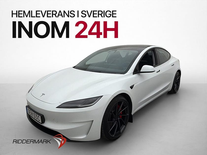 Bild 1 av Tesla Model 3 Performance Värmepump Autopilot Svensksåld