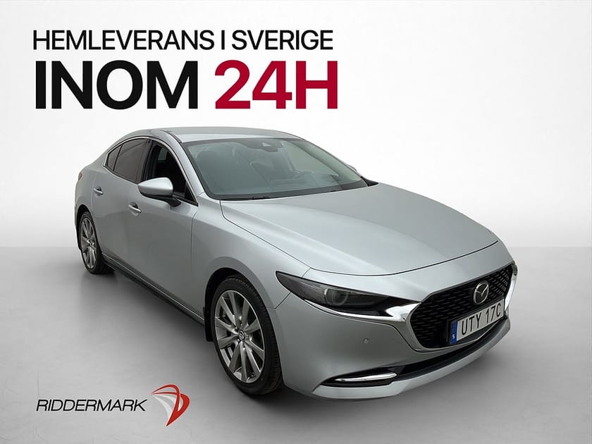Bild 1 av Mazda 3 Sedan 180hk Sky Tech Pack BOSE HUD Kamera Navi Drag
