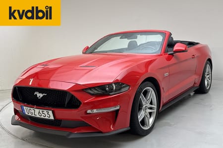 Ford Mustang GT Cabriolet V8 Convertible (450hk) Läder GPS B-Kam