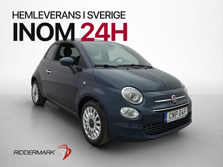 Fiat 500 Hybrid Lounge 70hk Panorama Farthållare Nyservad