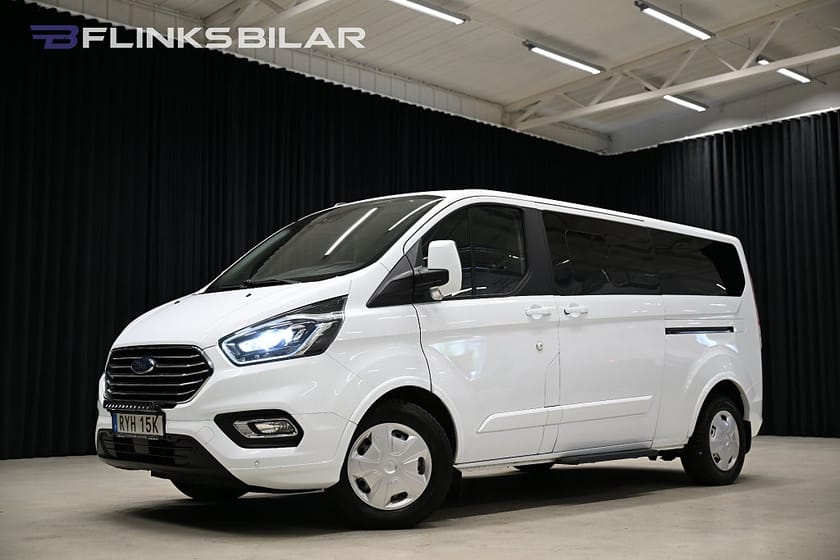 Bild 1 av Ford Tourneo Custom 320 130HK L2|8-Sits|Dubbeldörr|LED|Nedlackad|Leasbar