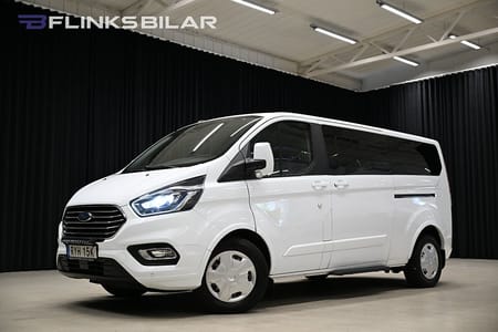 Ford Tourneo Custom 320 130HK L2|8-Sits|Dubbeldörr|LED|Nedlackad|Leasbar