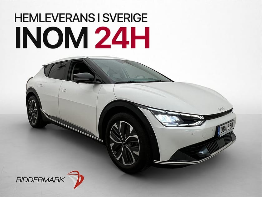 Bild 1 av Kia EV6 77.4 kWh Plus 360° Drag Värmare Skinn Elstol MOMS
