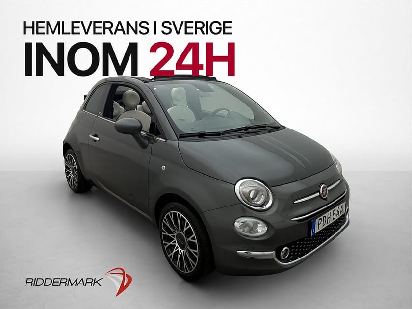 Bild 1 av Fiat 500 Hybrid Cab Lounge Sensorer Bluetooth Två-Brukare