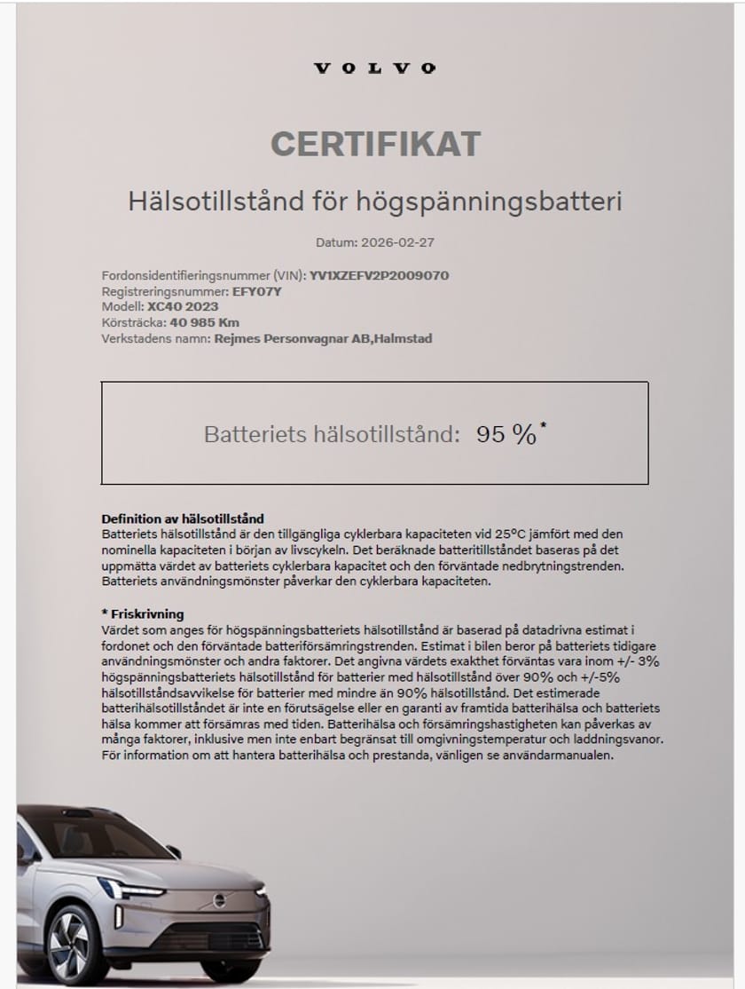 Bild 3 av Volvo XC40 Recharge Single Motor Core | Kamera | Rattvärme |
