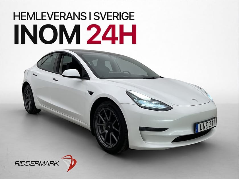 Bild 1 av Tesla Model 3 Long Range AWD Pano Värmare Skinn Kamera AP