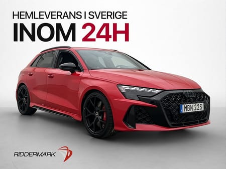 Audi RS3 Sportback Q 400hk Skalstolar Sportavgas Kolfiber