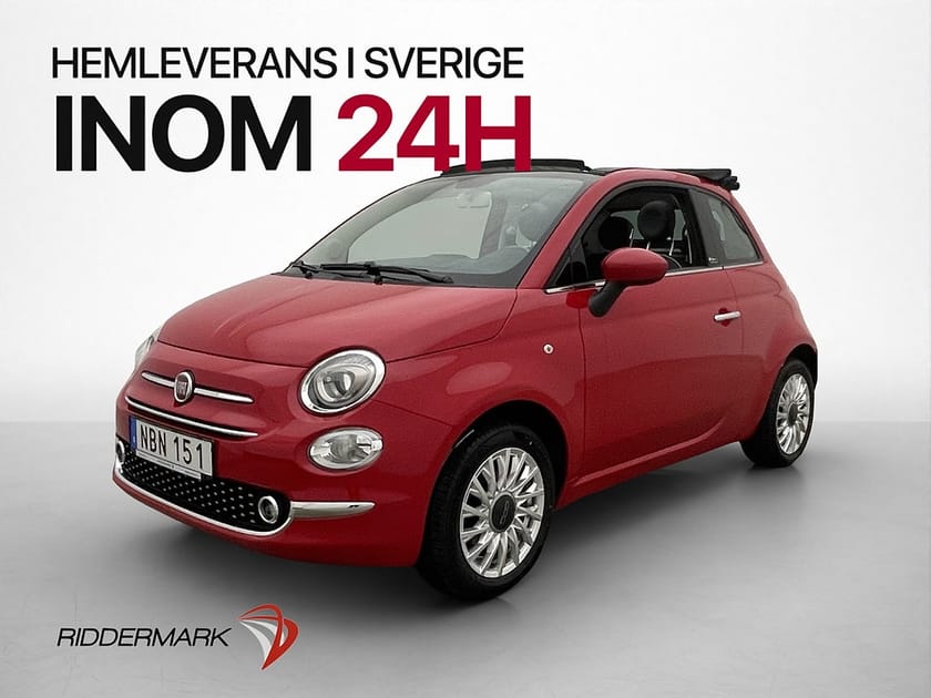 Bild 3 av Fiat 500C 69hk Lounge Cabriolet P-Sensorer CarPlay