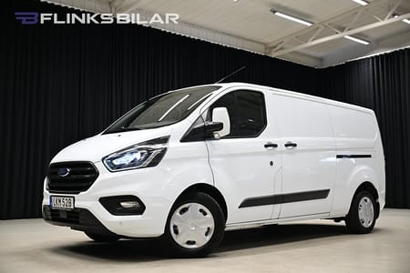 Ford Transit Custom 300 130HK L2|Automat|LED|Dubbeldörr|Drag|Värmare|Leasbar