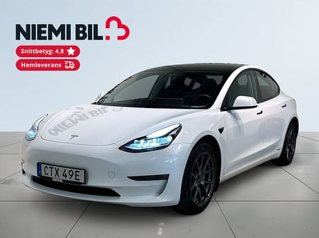 Tesla Model 3 Long Range AWD 360° Drag Pano Värmepump GPS S/V-hjul