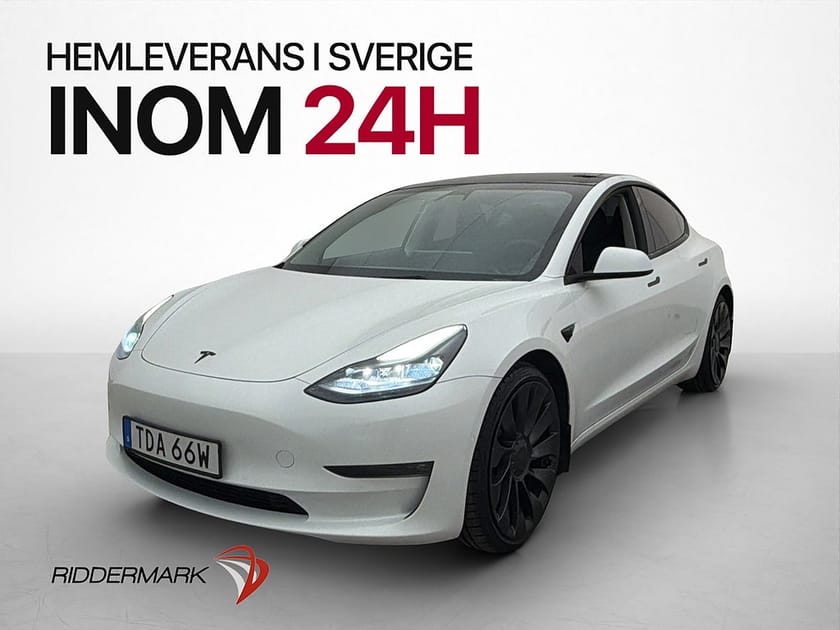 Bild 4 av Tesla Model 3 Performance AWD Svensksåld Panorama Drag