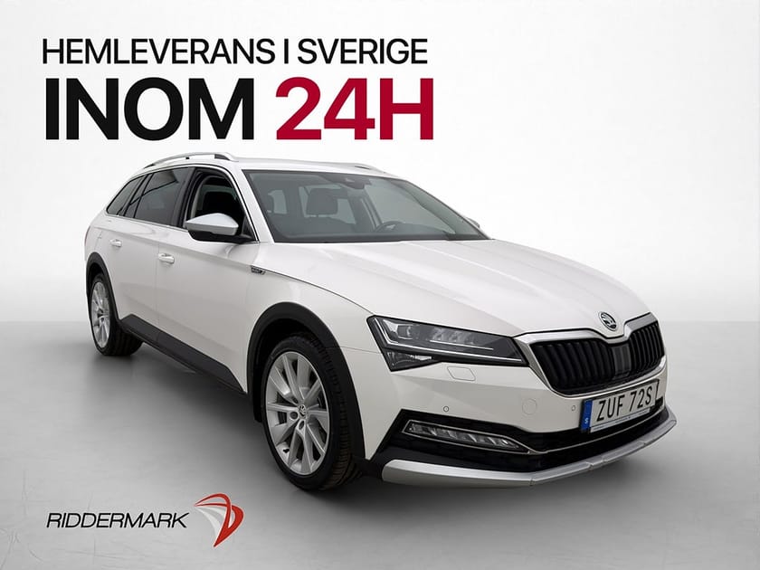 Bild 1 av Škoda Superb Scout Skoda 2.0 TDI 4x4 Drag Canton Kamera Värmare