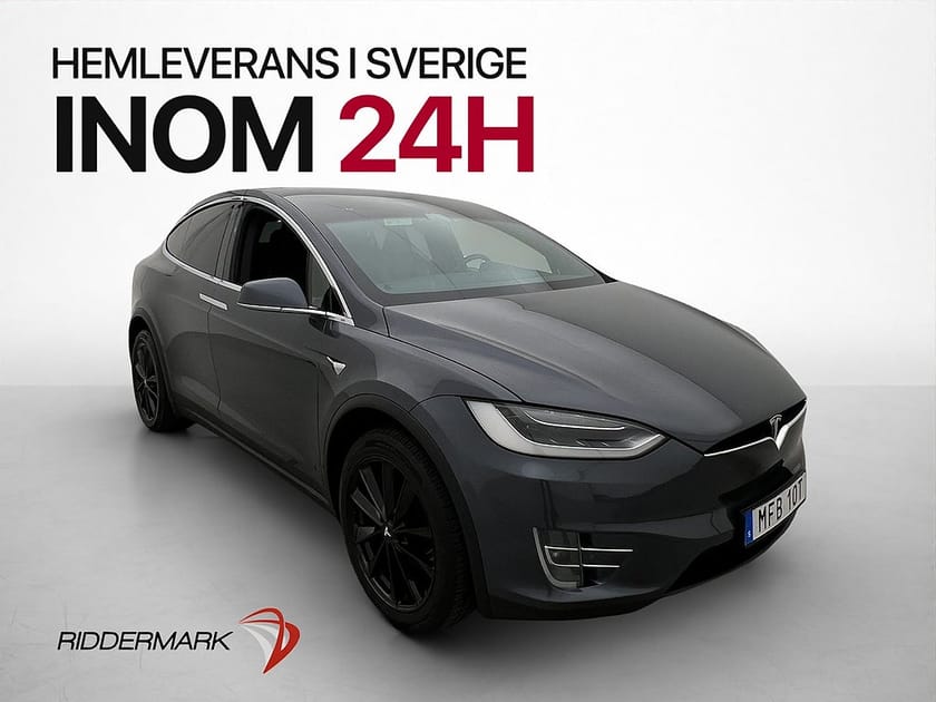 Bild 1 av Tesla Model X 100D AWD 7-Sit Kamera Dragkrok