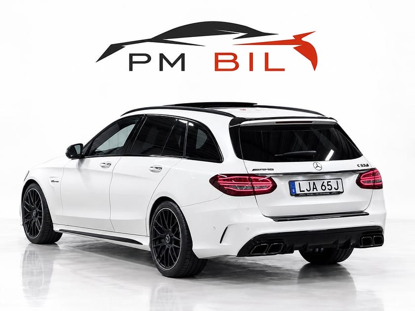 Bild 3 av Mercedes-Benz AMG C 63 S T C63 Skalstolar Keramiska Kolfiber Pano Drag S&V-Hjul