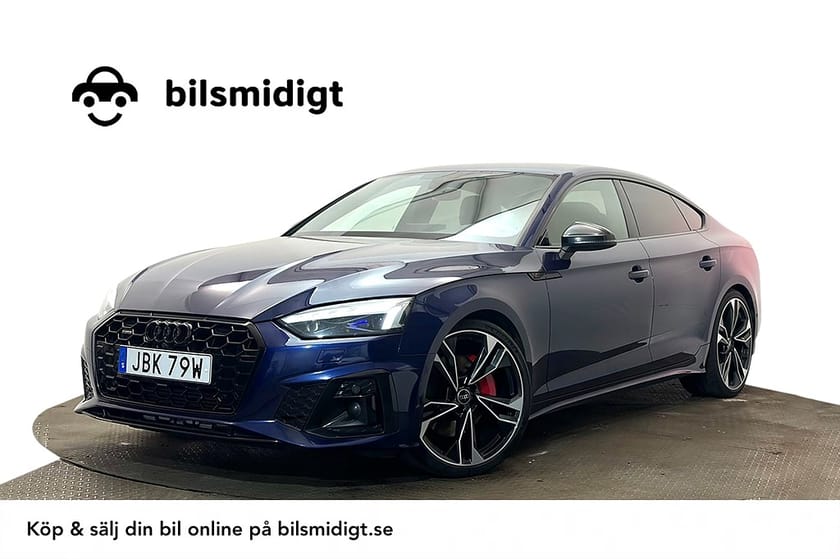 Bild 1 av Audi A5 Sportback 45 TFSI quattro SB Q S Line Drag Värmare 360° Cockpit MOMS 265hk