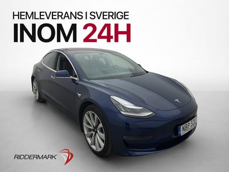 Tesla Model 3 Long Range AWD 440hk Autopilot Pano Svensksåld