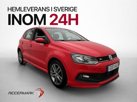Volkswagen Polo 1.2 TSI 90hk R-Line M&K-Värmare P-Sensorer