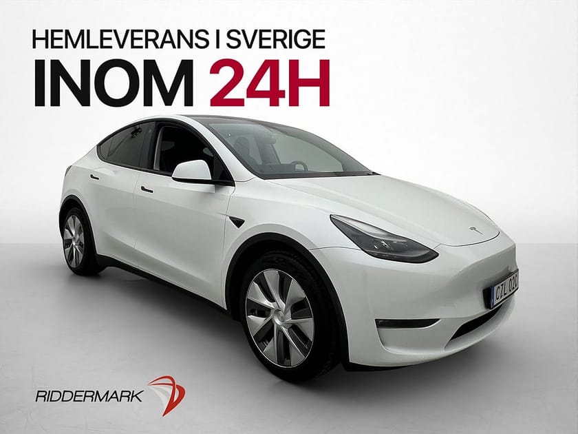 Bild 1 av Tesla Model Y Long Range AWD Dragkrok Värmepump Svensksåld