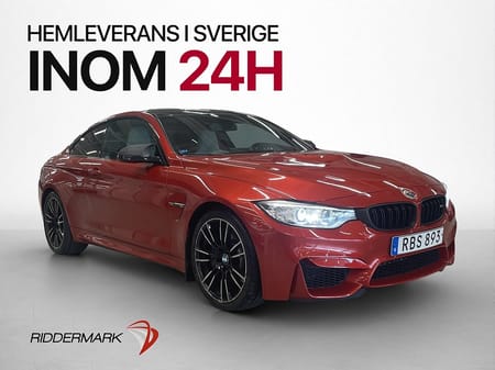 BMW M4 Coupé 431hk Kolfiber HUD Skinn Elstol Navi HiFi