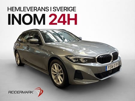 BMW 330e xDrive Touring 292hk Widescreen HuD Navi Värmare Halvskinn