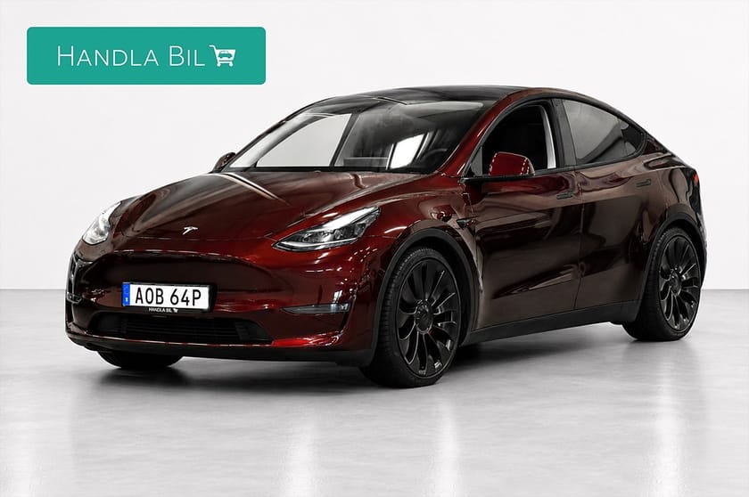 Bild 1 av Tesla Model Y Performance Cherry Red Autopilot Rattv AdaptivF