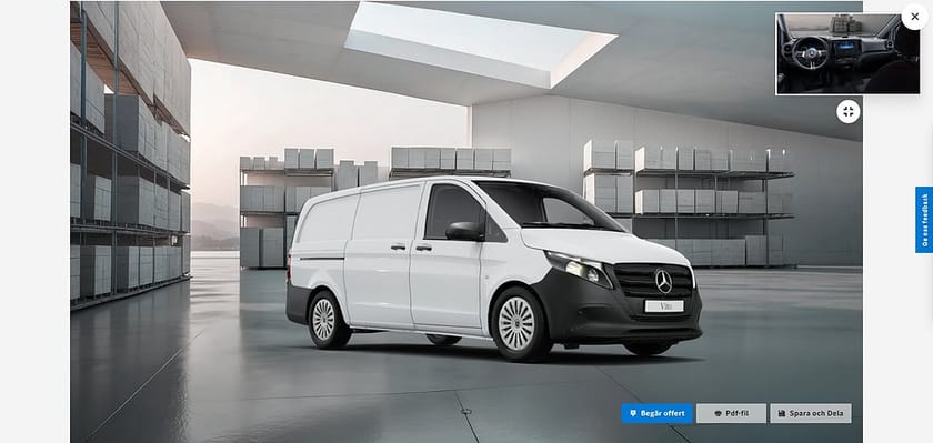 Bild 1 av Mercedes-Benz Vito 116 CDI 2.8t Skåp Lång PRO 3995kr/månaden