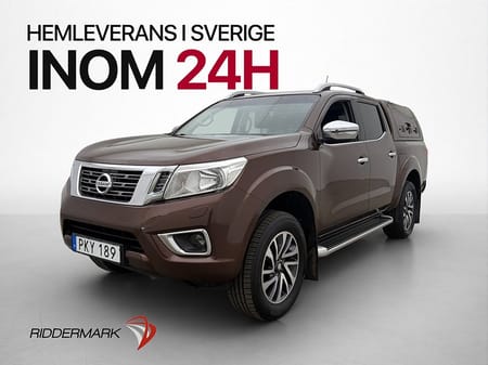 Nissan Navara Dubbelhytt 2.3dCi 4WD Drag B-Kamera Diff Farthållare Kåpa