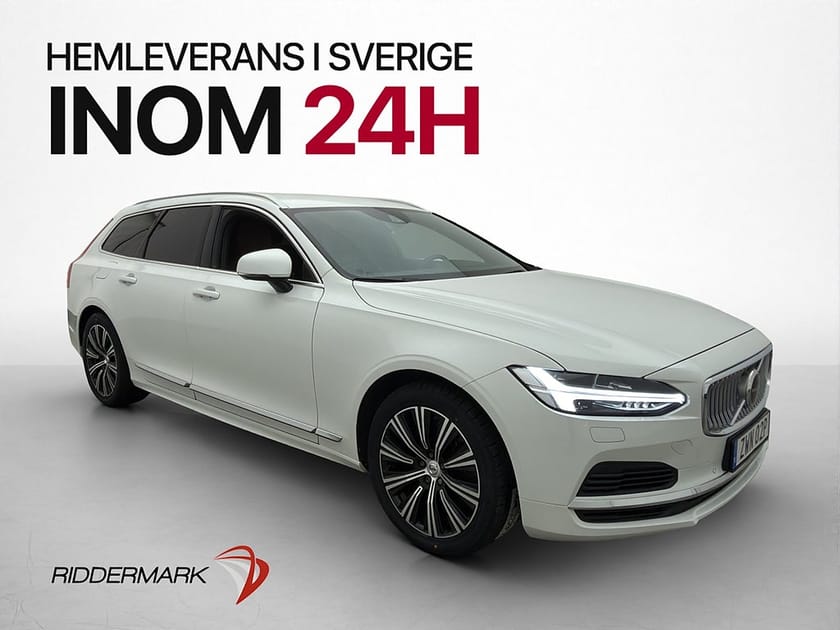 Bild 1 av Volvo V90 Recharge T6 AWD H/K Värmare Kamera Skinn Drag
