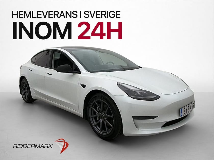 Bild 1 av Tesla Model 3 Long Range AWD Drag Svensksåld Panorama