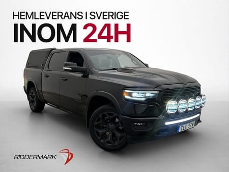 RAM 1500 Crew Cab Dodge Limited Night 5.7 4x4 H/K Pano Lastsläde Kåpa Moms