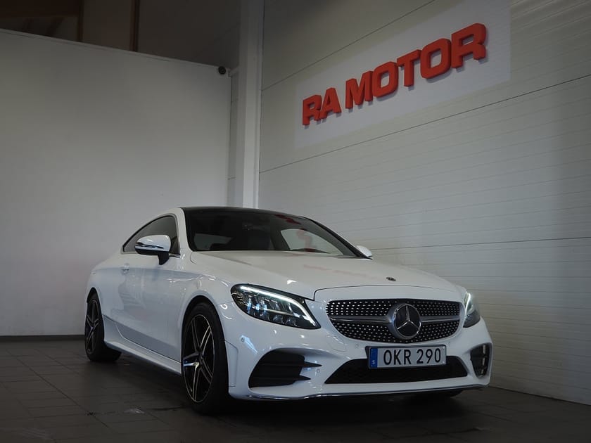 Bild 1 av Mercedes-Benz C 220 d Coupé 194hk AMG |Pano|Burmester|Navi|Kamera|