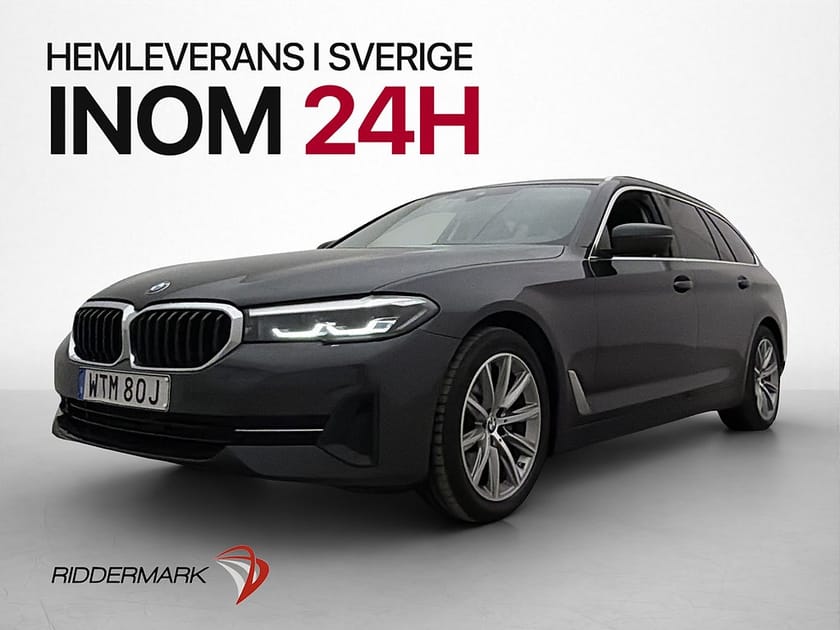 Bild 1 av BMW 520d xDrive Touring 520 190hk Läder Kamera Värmare Dragkrok CarPlay